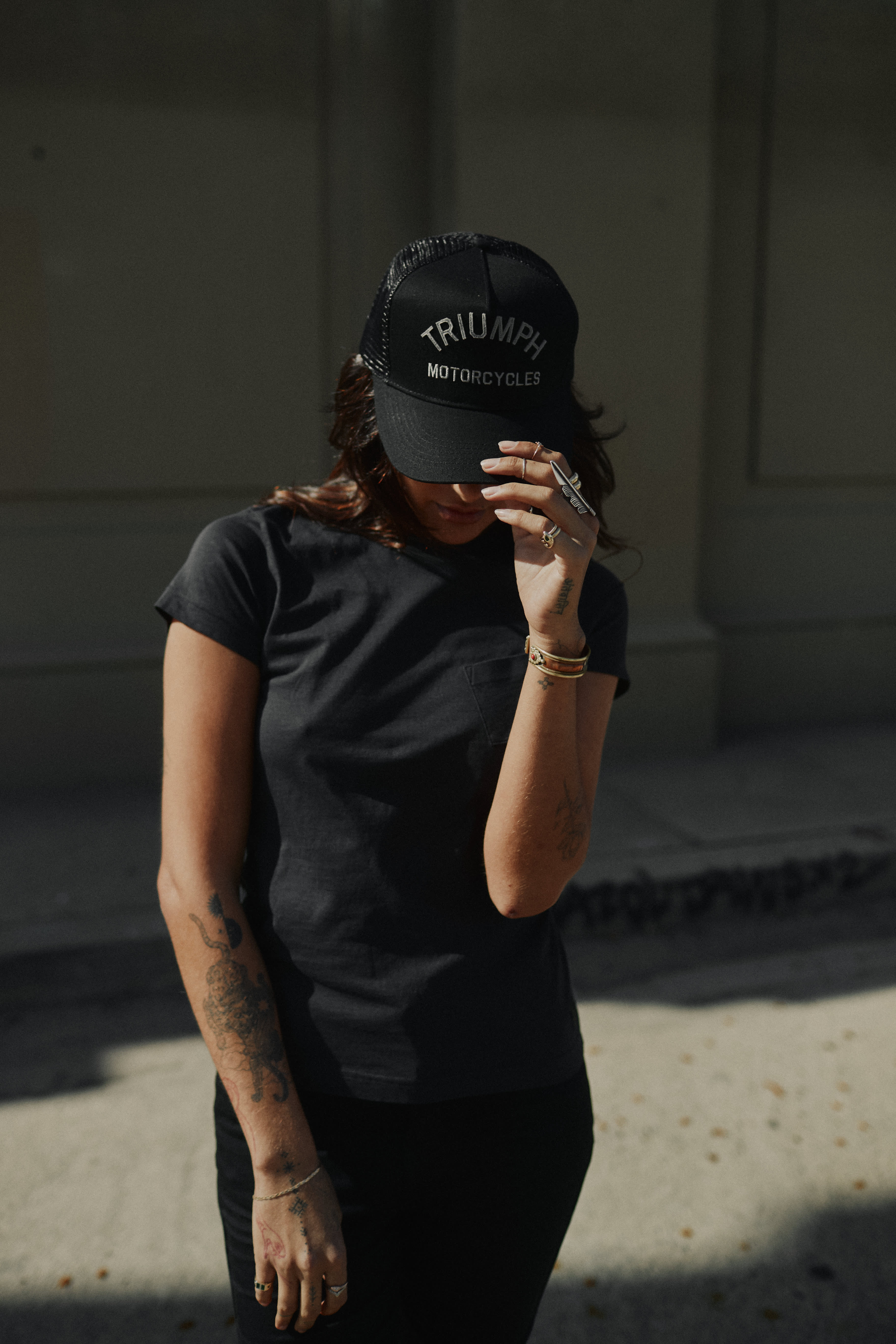 Casquette trucker Coast en noir | Accessoires officiels Triumph